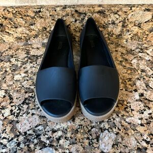 Black Melissa Puzzle open toe‎ shoes size 6